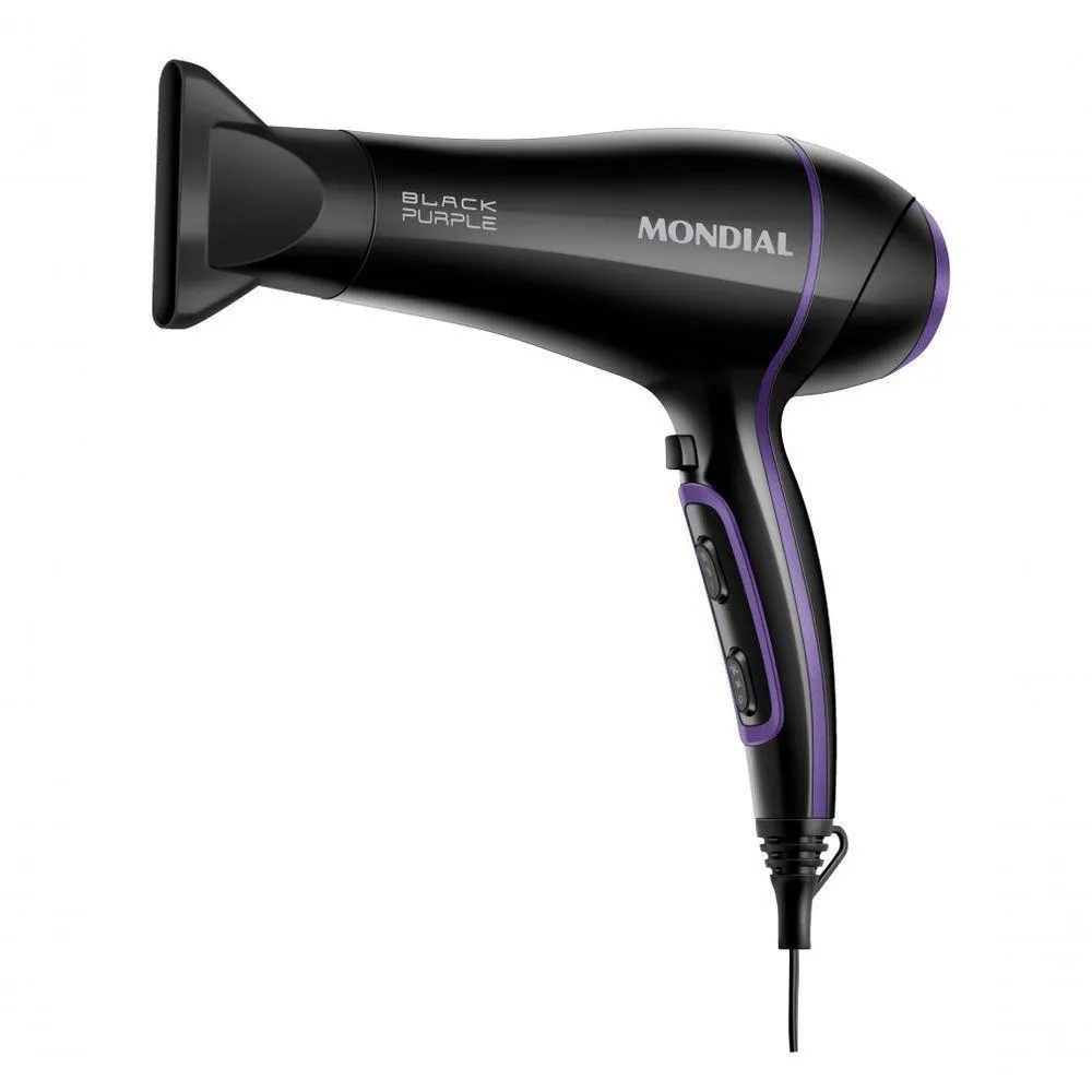 Secador de Cabelos Black Purple Scn-01 220v/60hz .