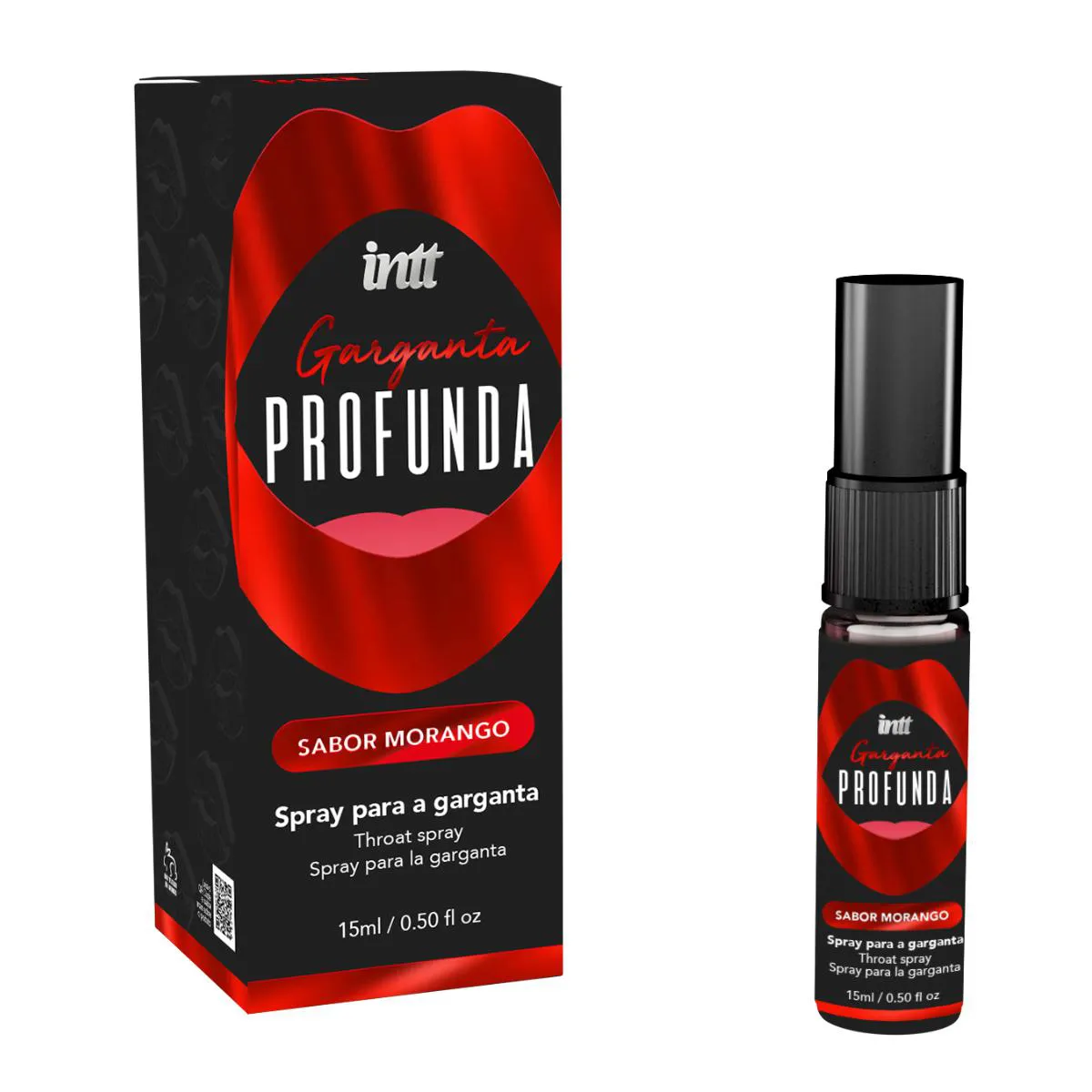 Garganta Profunda Spray Dessensibilizante 15ml - Intt Morango
