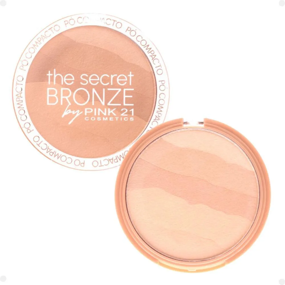Pó Compacto Pink 21 The Secret Bronze 03