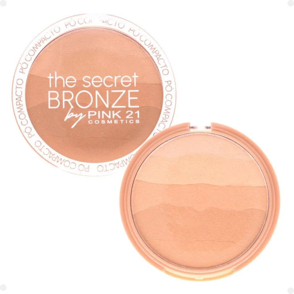 Pó Compacto Pink 21 The Secret Bronze 04