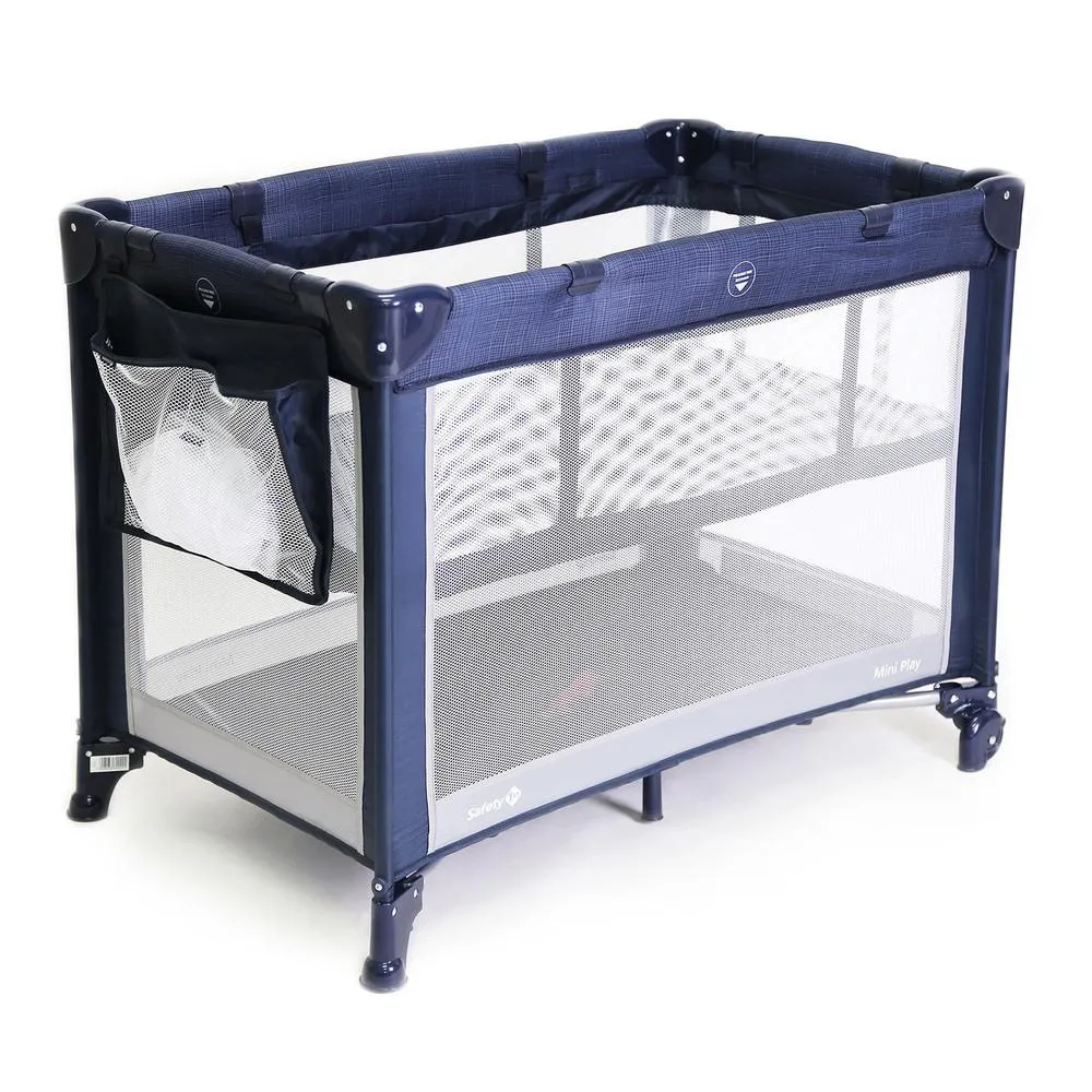 Berço Mini Play Safety 1st Net Blue