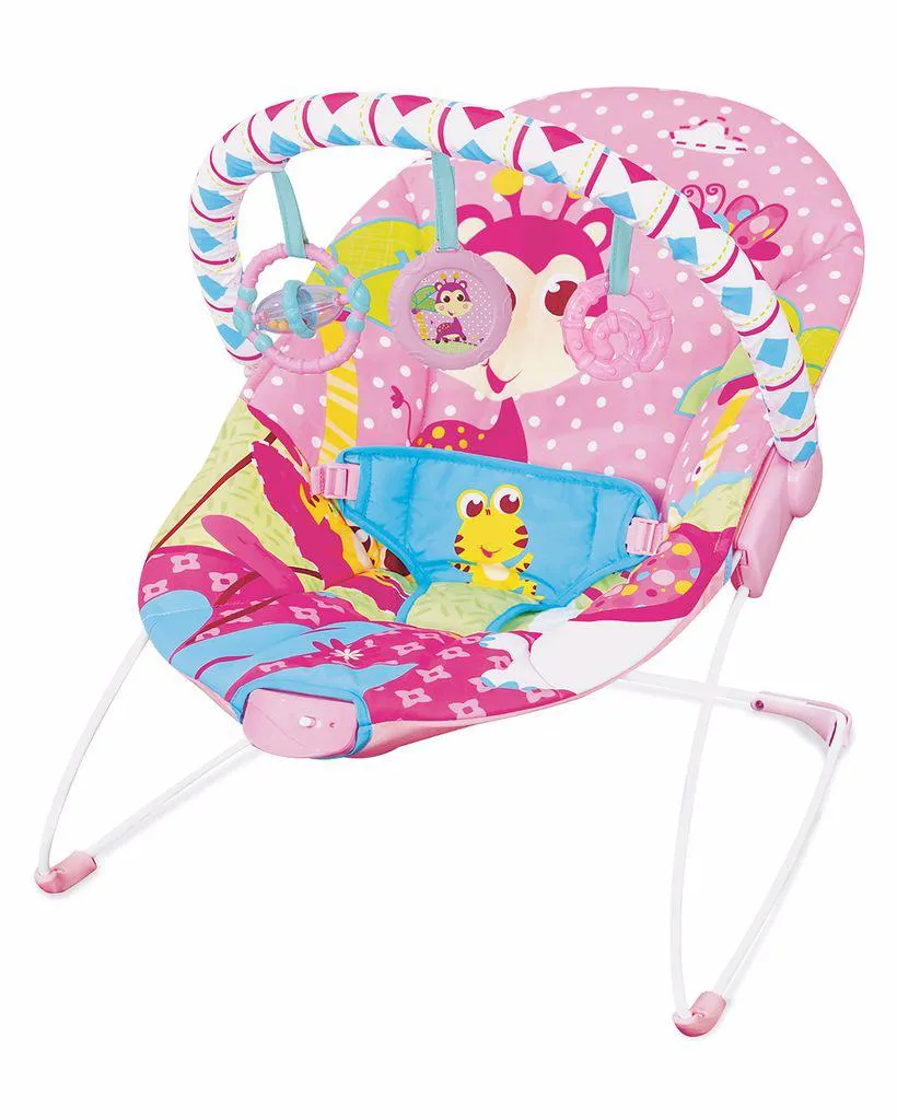 Cadeira de Descanso Carnaval Mastela até 9 Kg Rosa Girafa