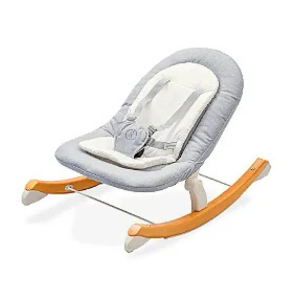 Bouncer Eternity Cinza Mescla e Branco - Singular Baby