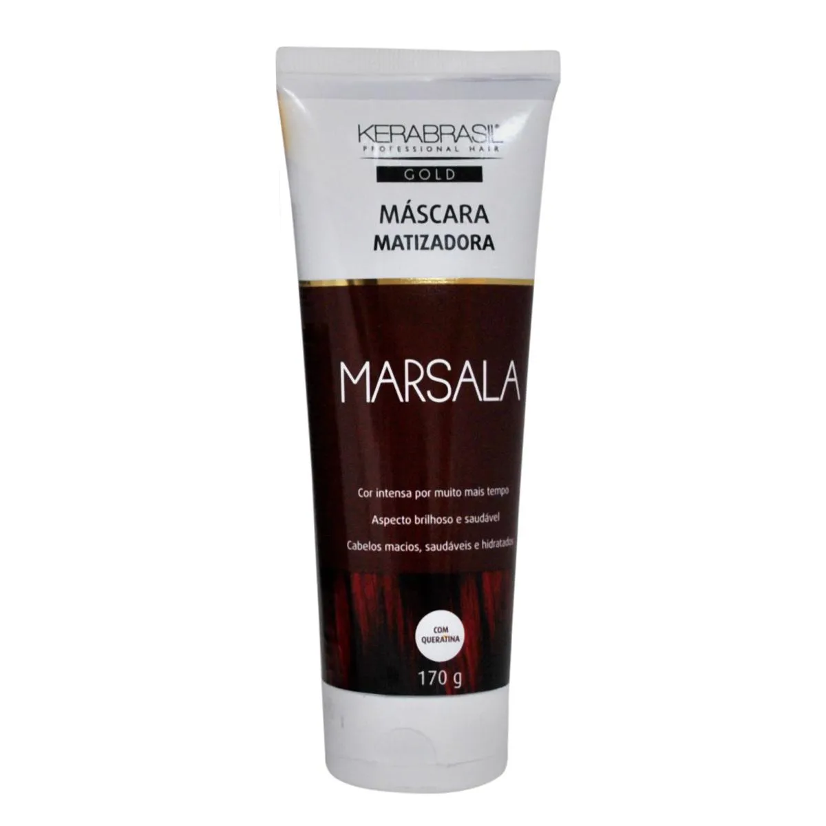 Máscara Matizadora Marsala Capilar 170g Kerabrasil