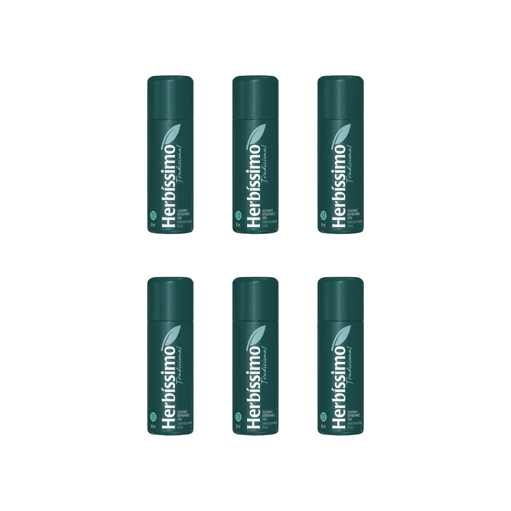 Desodorante Spray Herbissimo Tradicional 90ml - Kit C / 6un