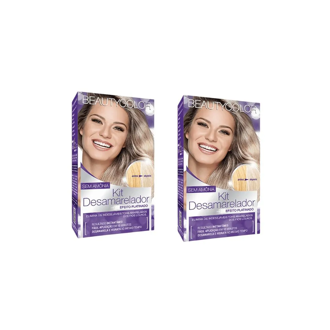 Coloraçao Beauty Color Desamarelador Tonalizante - Kit C / 2un