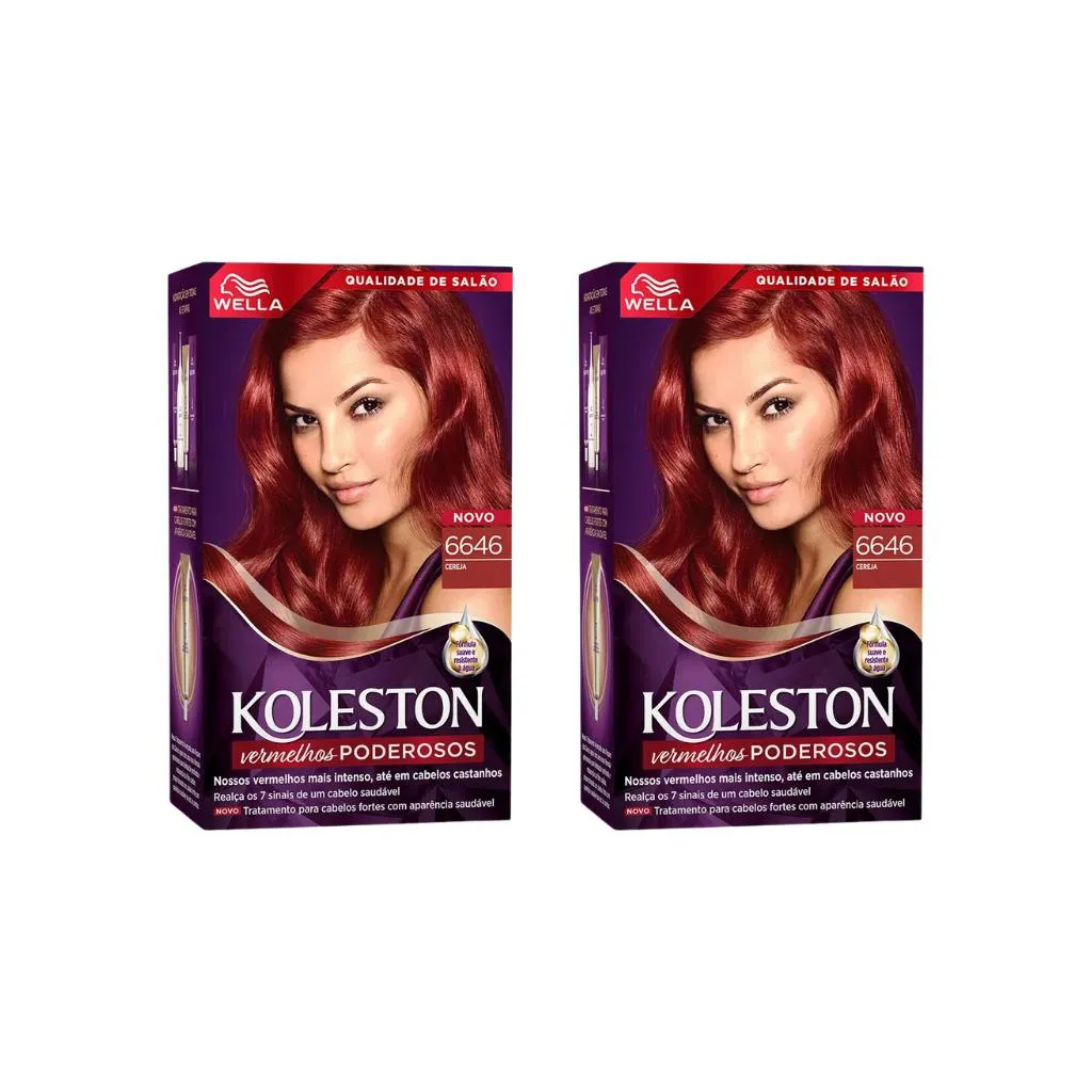 Coloraçao Koleston 6646 Cereja - Kit C / 2un
