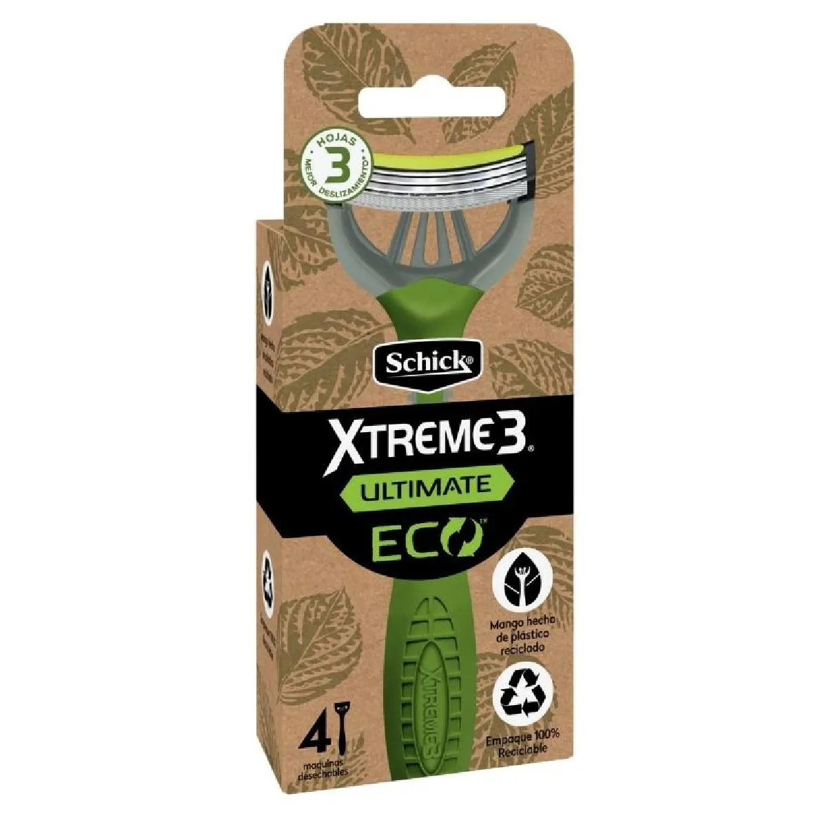 Aparelho Barbear Xtreme 3 Ultimate Eco Schick 4 unidades