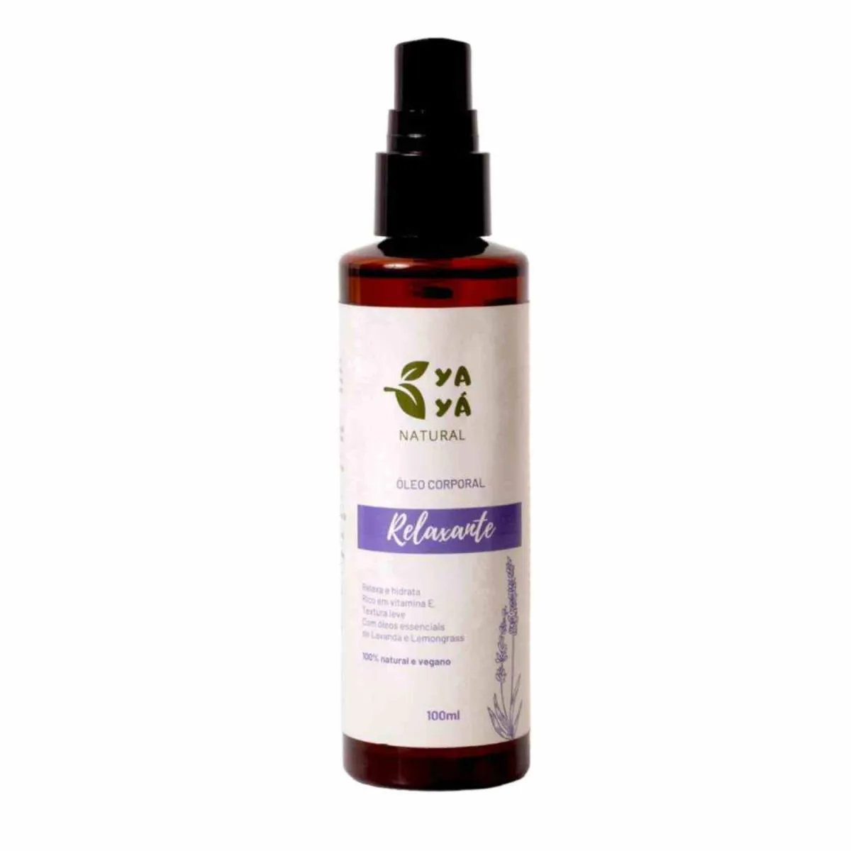 Óleo Corporal Hidratante - 100% Natural e Vegano (lavanda e Capim-limão) - 100ml