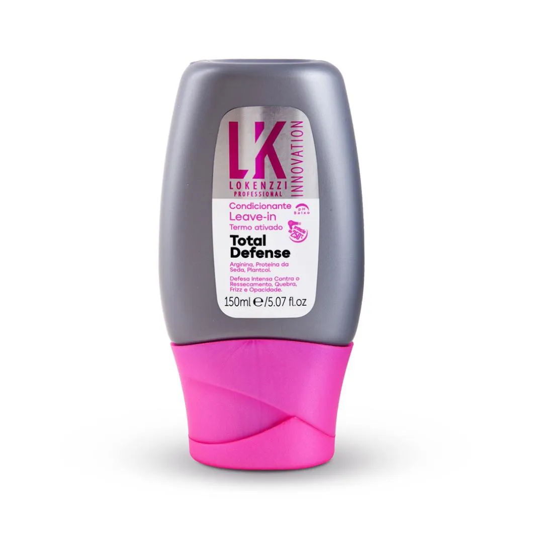 Leave In Total Defense Lokenzzi 150ml Antiquebra Antifrizz