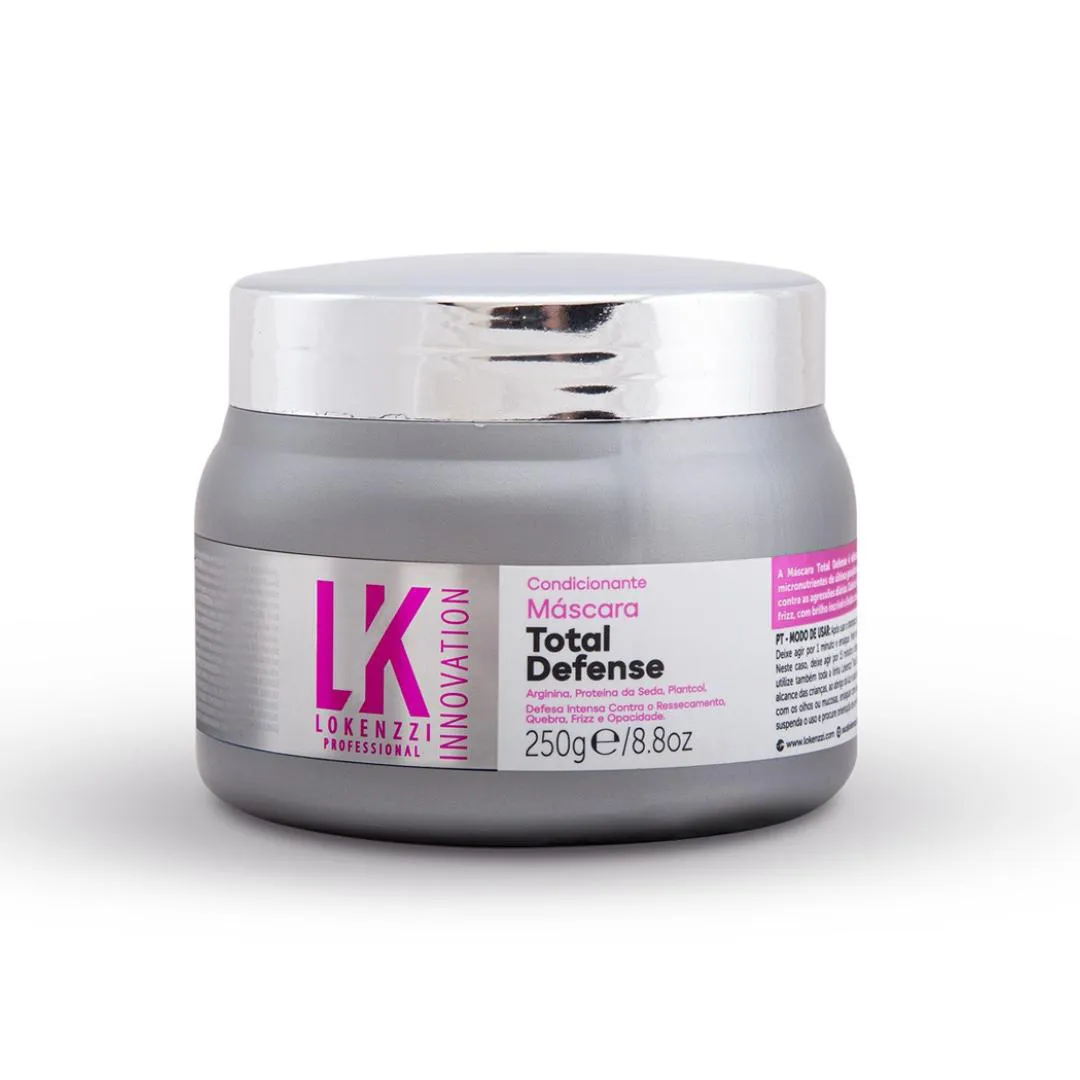 Máscara Total Defense Lokenzzi 250g Antiressecamento