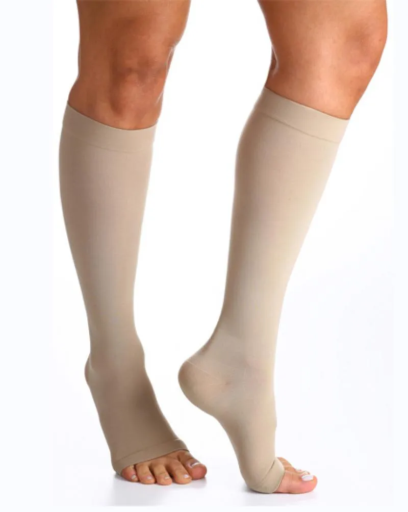 Meia Sigvaris Select Comfort Premium 3/4 862 20-30 Mmhg Ponteira Aberta Xg Natural Xg3