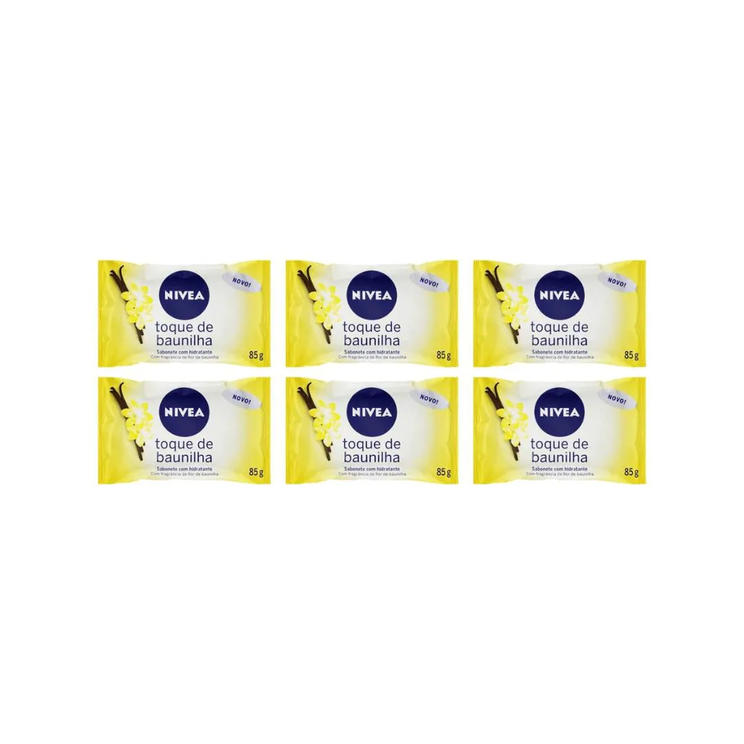 Sabonete Nivea 85g Toque Baunilha - Kit C/6un