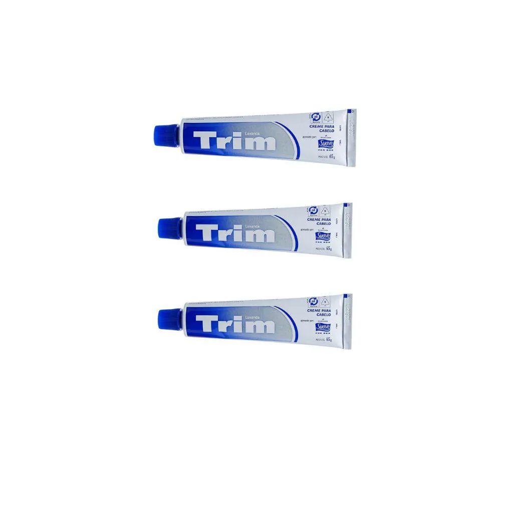 Creme Trim para Cabelo 65g Kit C / 3un