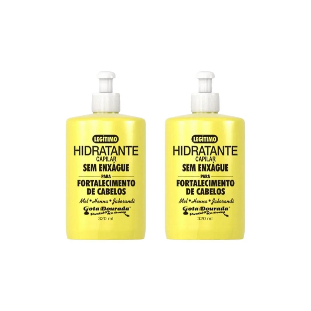 Creme para Pentear Gota Dourada 320ml Fort - Kit C / 2un