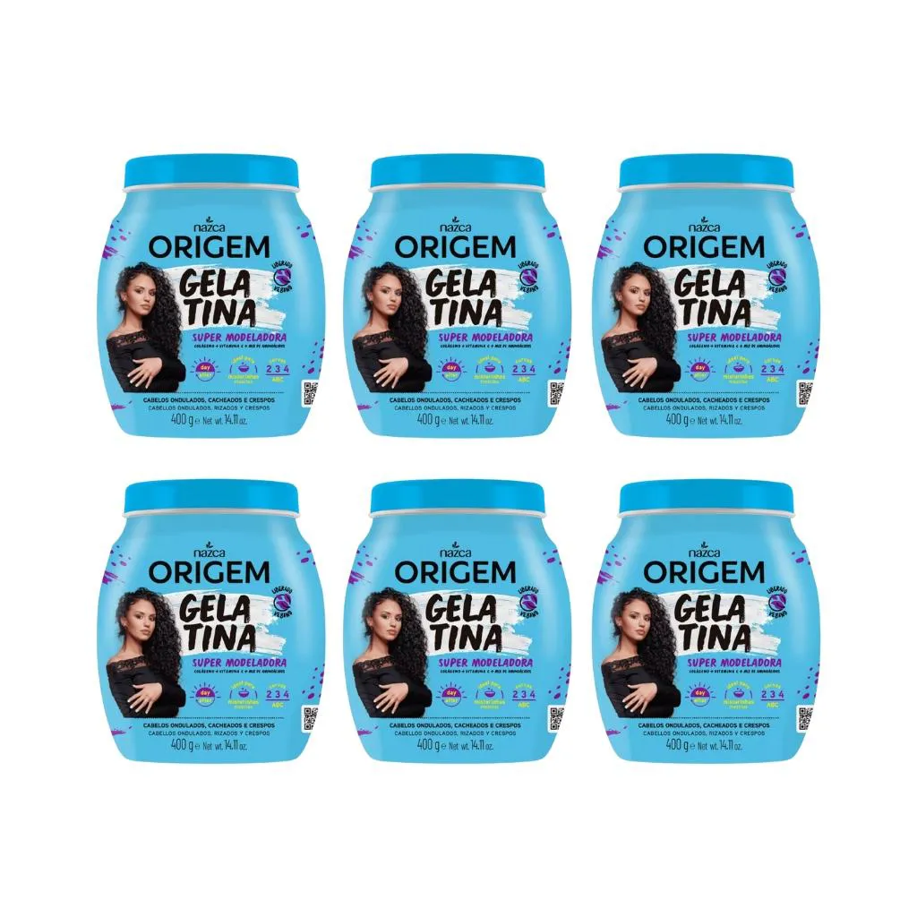 Gelatina Capilar Origem 400g - Kit C / 6un