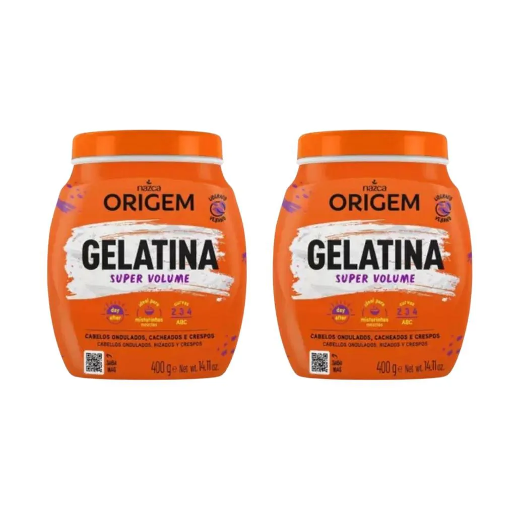 Gelatina Capilar Origem 400g Super Volume - Kit C / 2un
