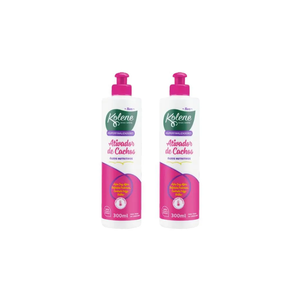 Ativador de Cachos Kolene Oleos Nutritivos 300ml - Kit C / 2un