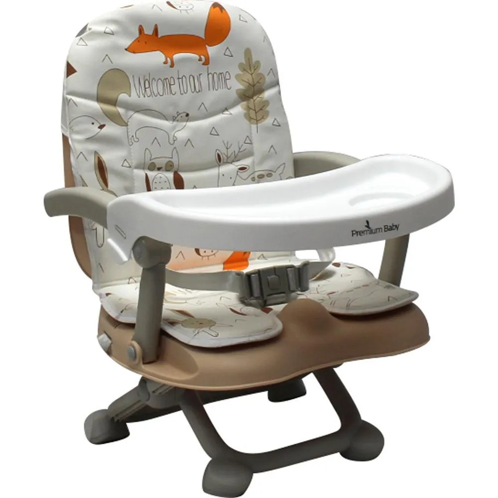 CADEIRA DE ALIMENTAçãO PORTáTIL CLOUD BEGE FOX PREMIUM BABY