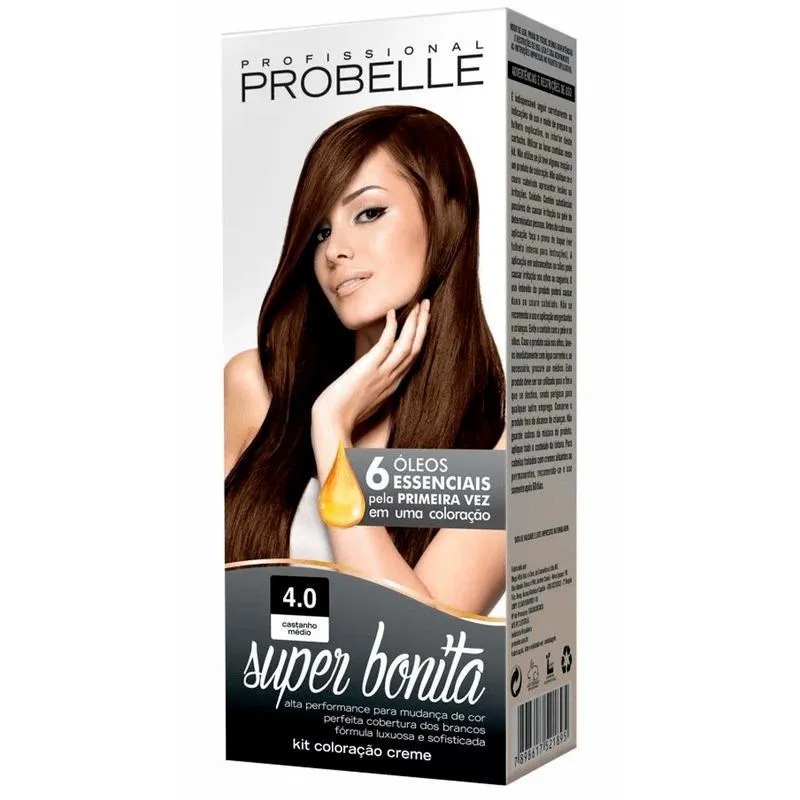 Tintura Probelle Super Bonita 4.0 Castanho Médio