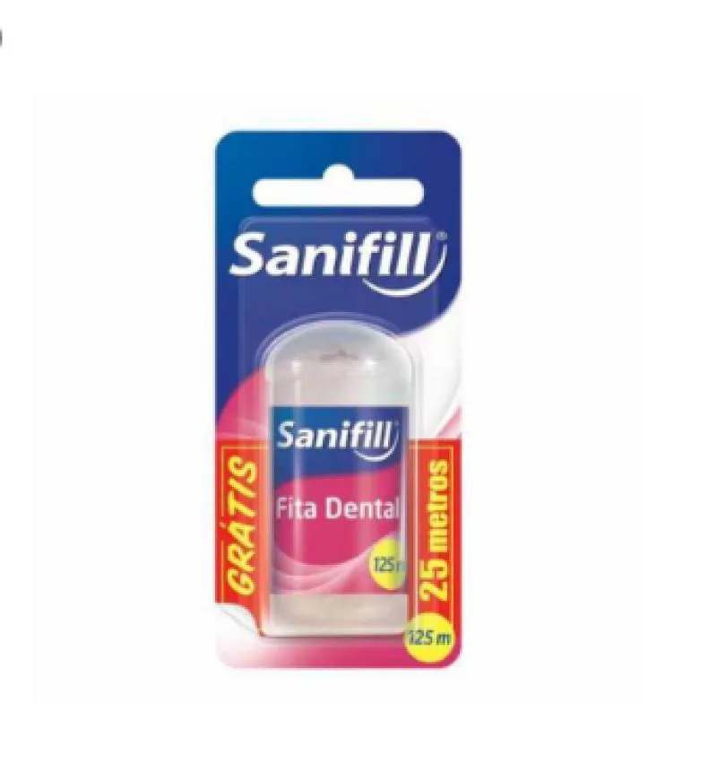 Fita Dental Sanifill Menta com 125m - 1 Unidade - Leve Mais Pague Menos