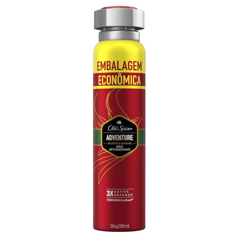 Desodorante Spray Antitranspirante Old Spice Adventure Valentia & Madeira 120g