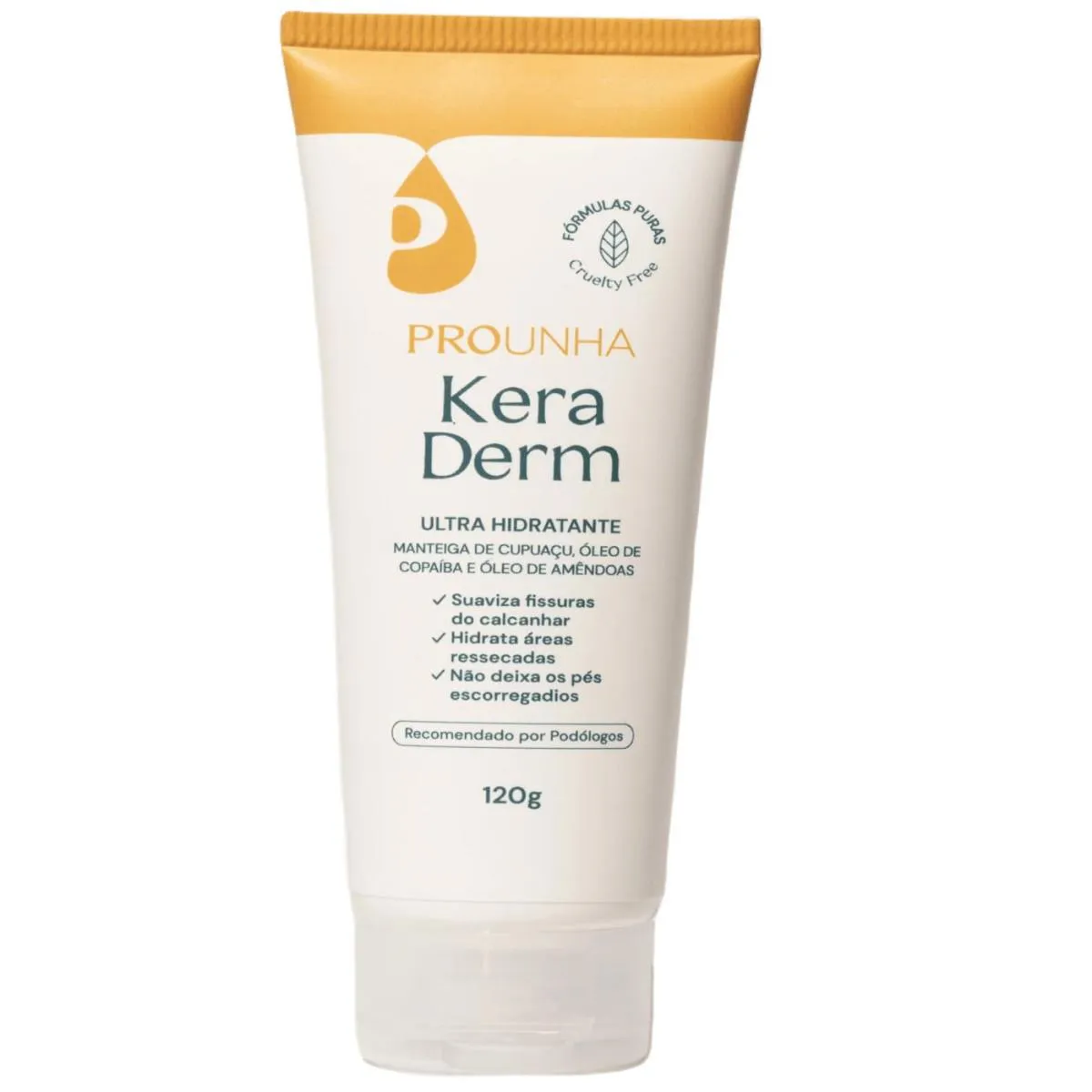 Keraderm Creme Ultra Hidratante P/ Fissura no Calcanhar 120G Pro Unha