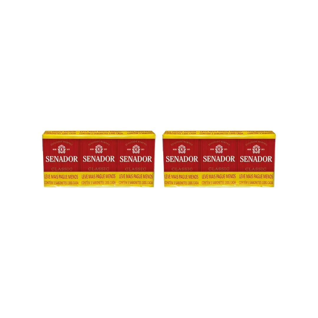 Kit Sabonete Senador 130g Classic com 3un - Kit C/2un