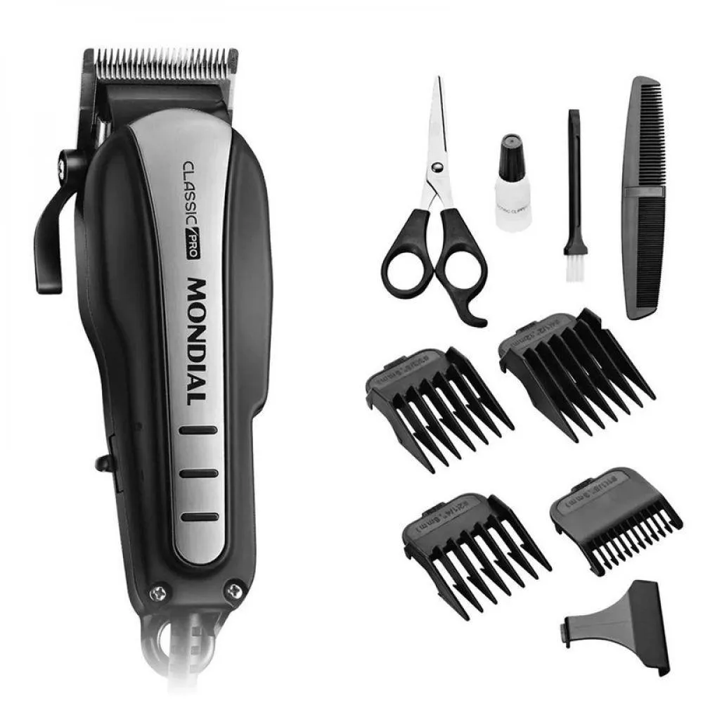 Máquina Corta Cabelo 10 Watts Mondial Maquininha Completa