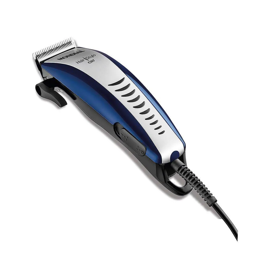 Cortador de Cabelos Mondial Hair Stylo Cr-0-220v-azul / Prata