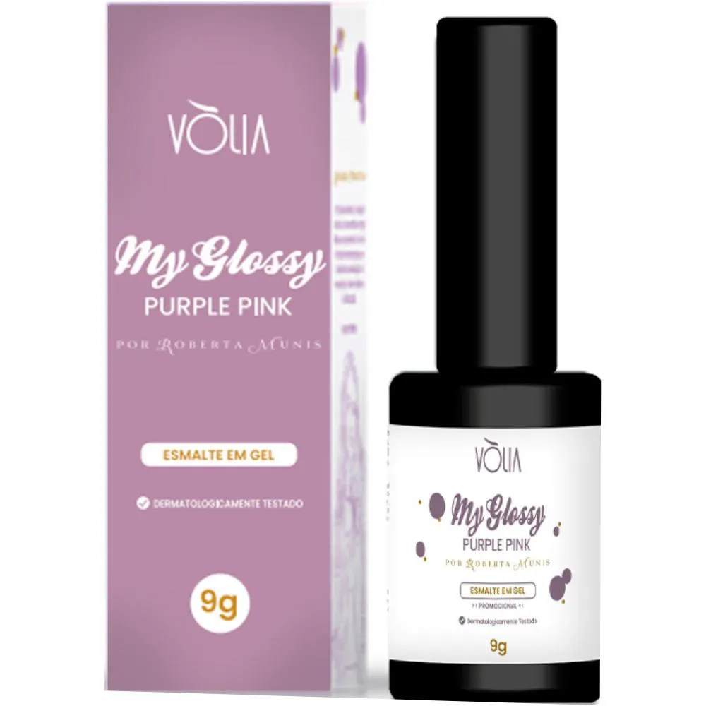 Esmalte em Gel My Glossy Purple Pink 9g Volia