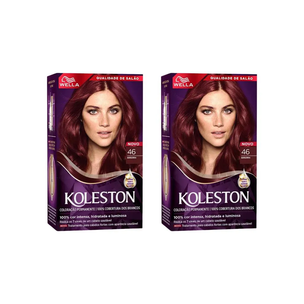 Coloraçao Koleston 46 Borgonha - Kit C / 2un