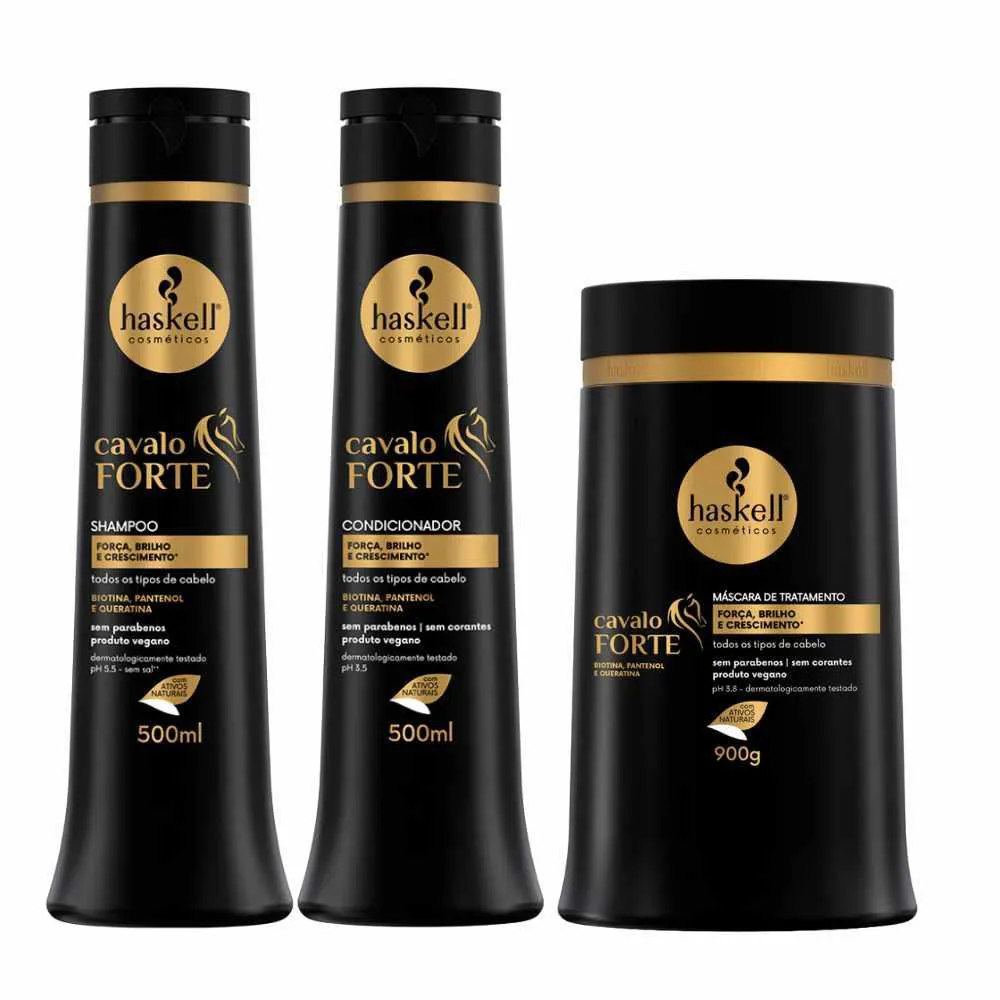 Promopack Haskell Cavalo Forte 500ml + Máscara 900gr