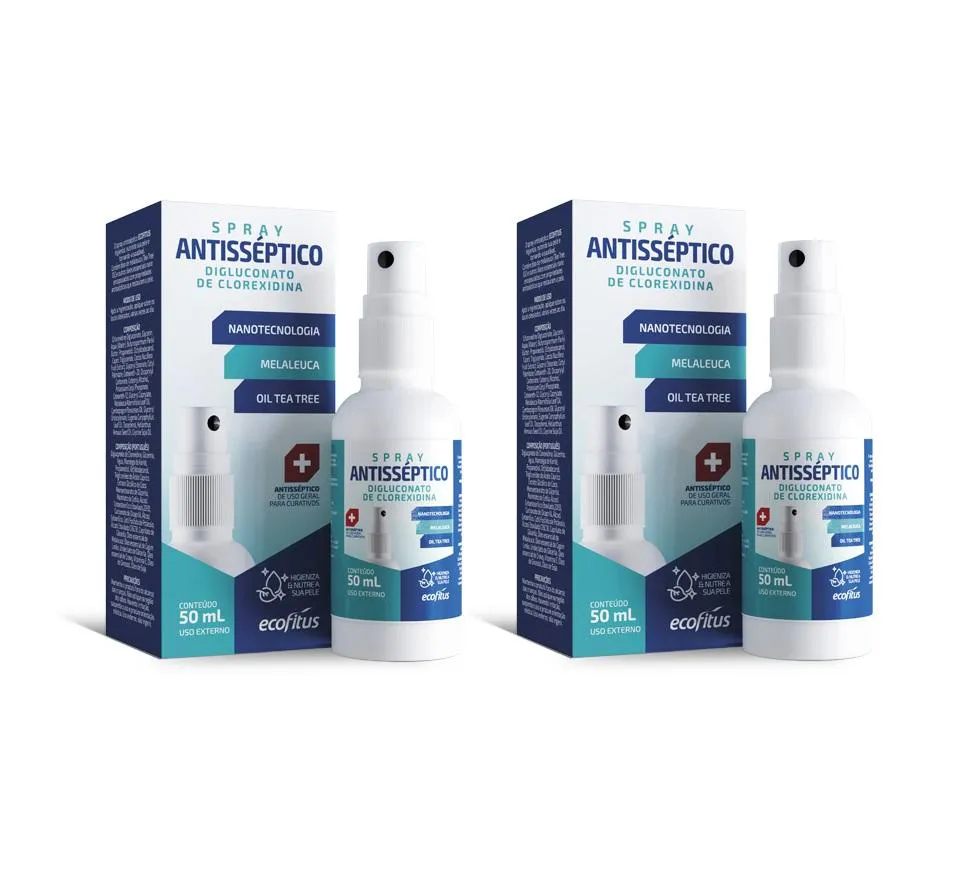 Kit 2 Antisséptico para Curativos 50ml - Ecofítus