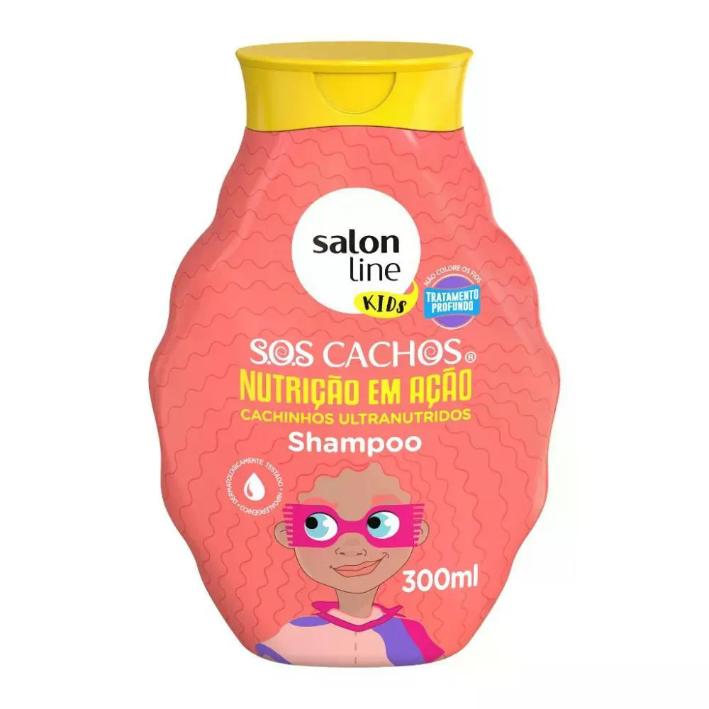 Shampoo Vegano Salon Line S.o.s Cachos Kids Nutrição 300ml