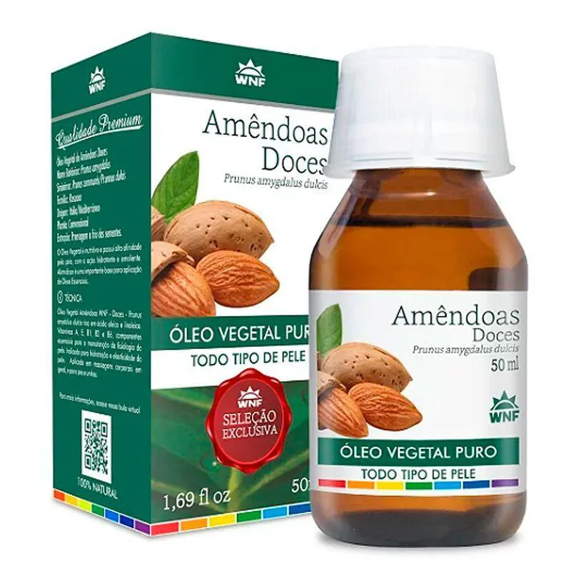 Óleo Vegetal de Amêndoas Doces Wnf 50ml
