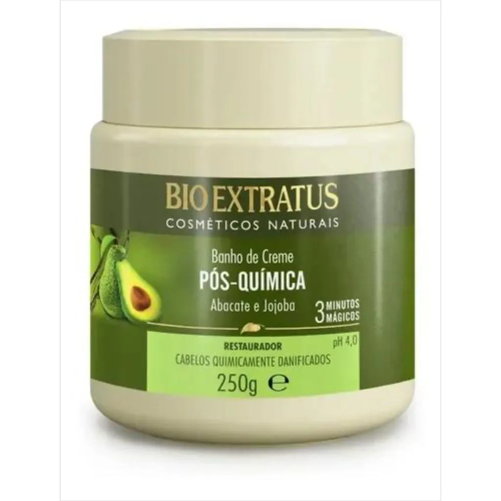 Banho de Creme Tratamento Restaurador Pós Quimica 250 Ml Bio Extratus