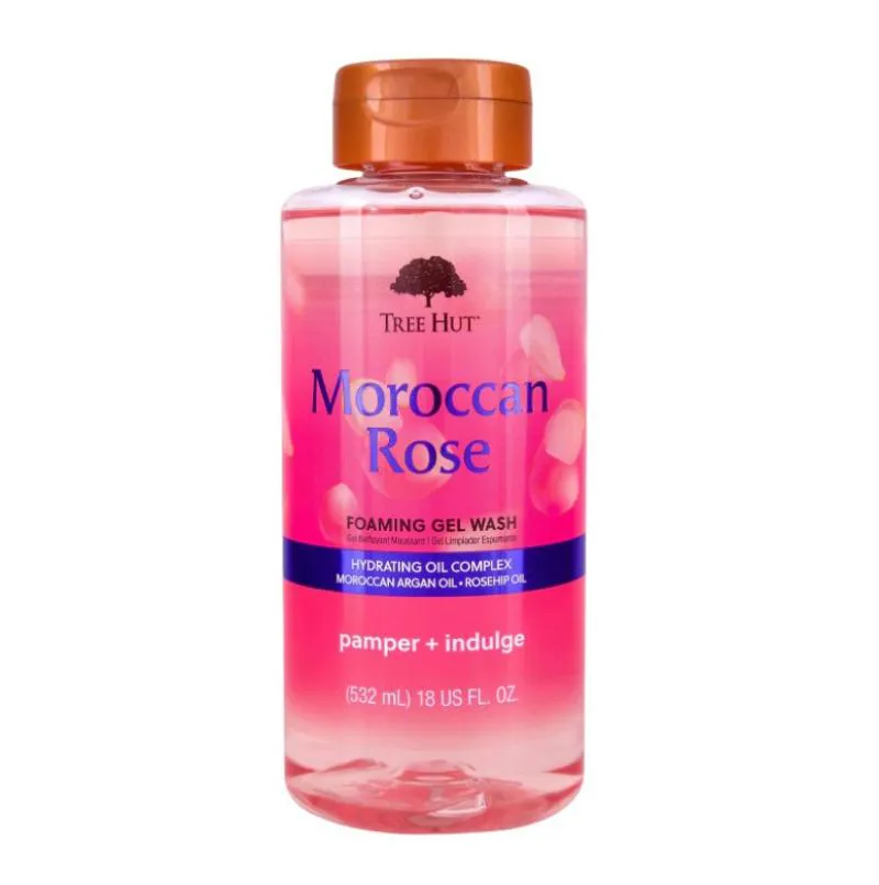 Tree Hut Moroccan Rose Foaming Gel Wash - Sabonete Corporal 532ml - Original