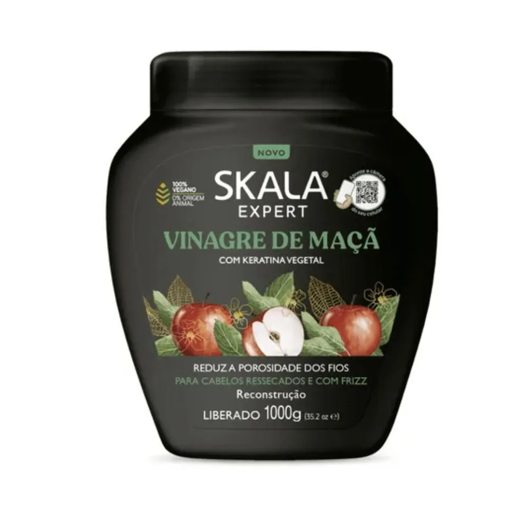 Creme de Tratamento Skala 1kg Vinagre de Maca com Keratina